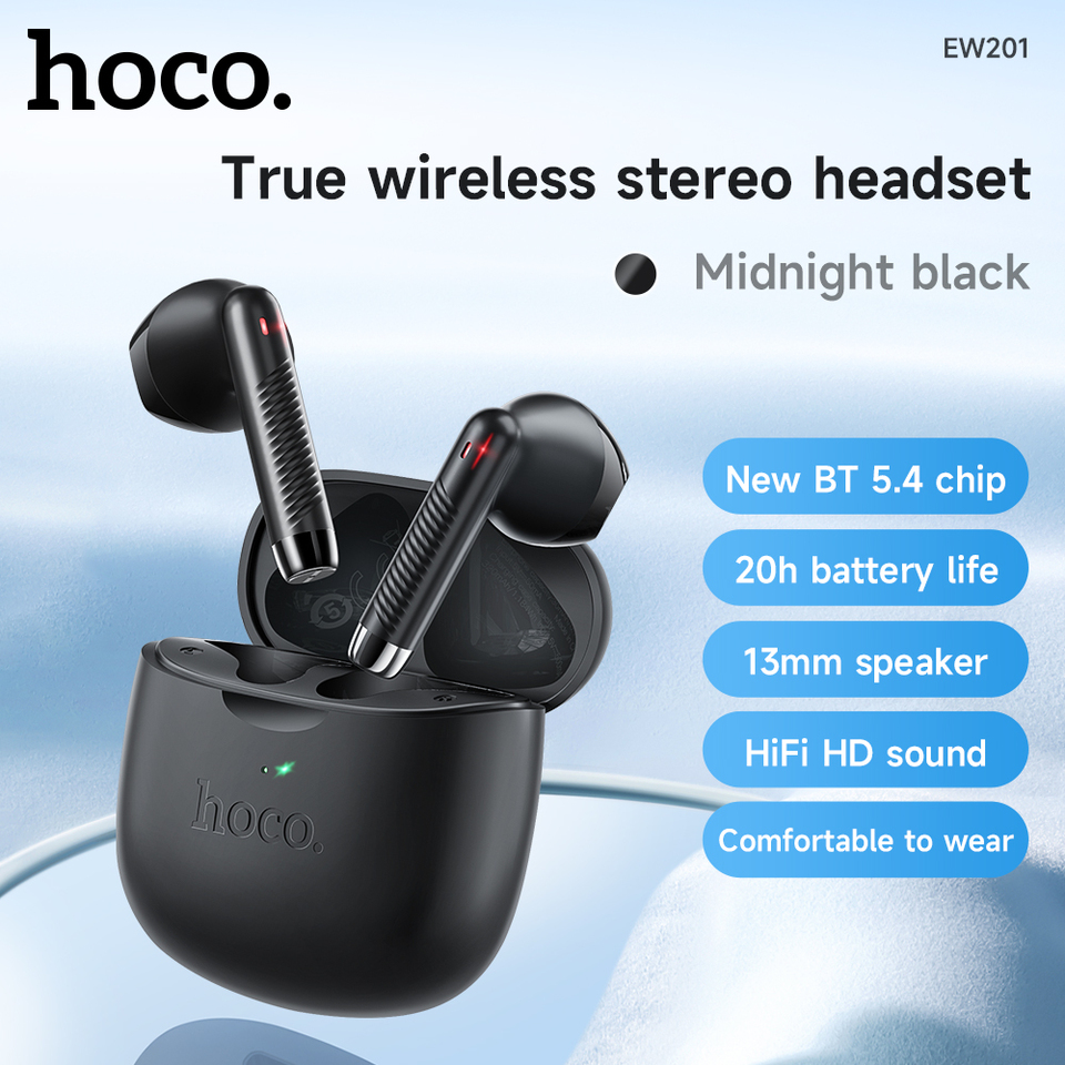 HOCO TWS Wireless Bluetooth Earphone HIFI Waterproof Mini Earbuds With Microphone Touch Control Long Standby For Xiaomi iPhone