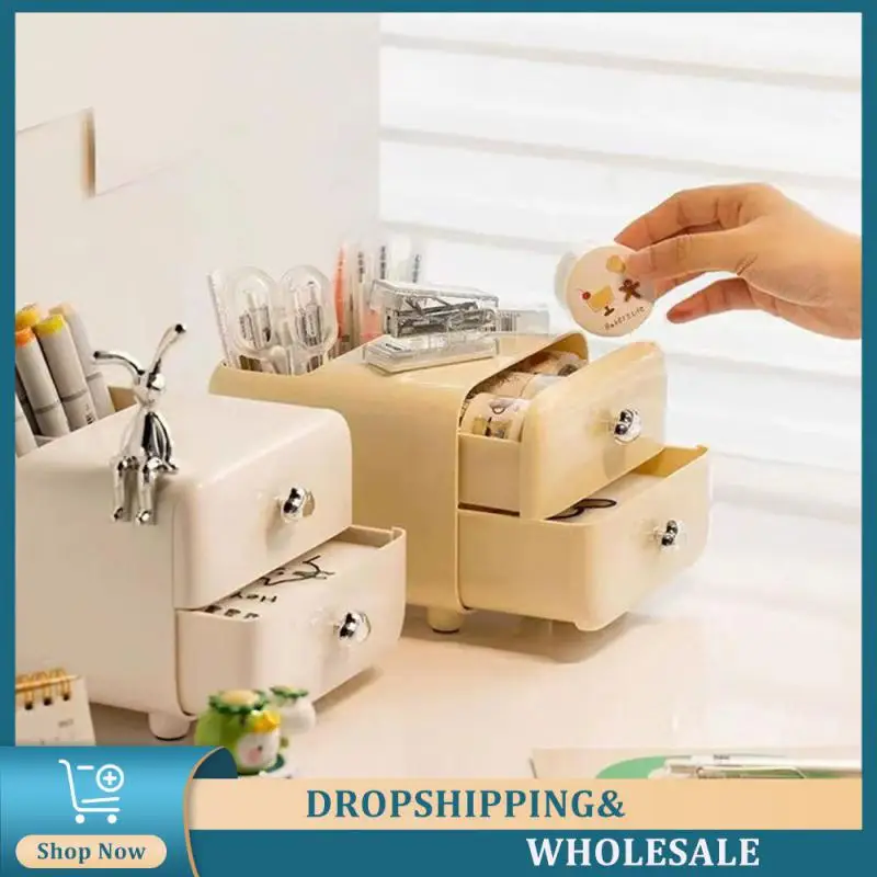 

Organize Storage Box Comfortable Texture Storage Box Durable Home Supplies Desktop Storage Box Anti-drop Design Easy To Take