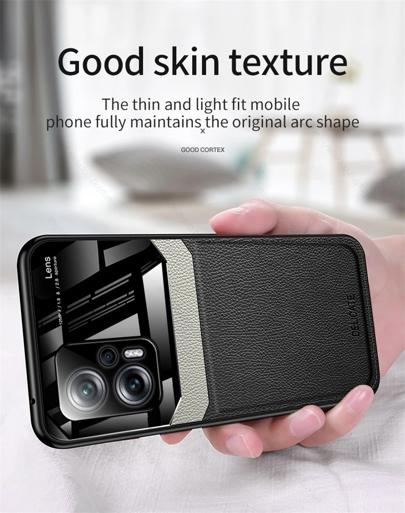 Luxury Leather And Plexiglass Phone Case For Xiaomi Poco X4 Gt_voghion.com