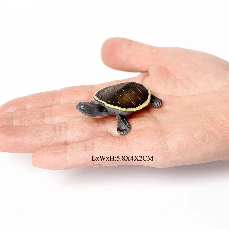 Realistic Miniature Sea Turtle Figurine