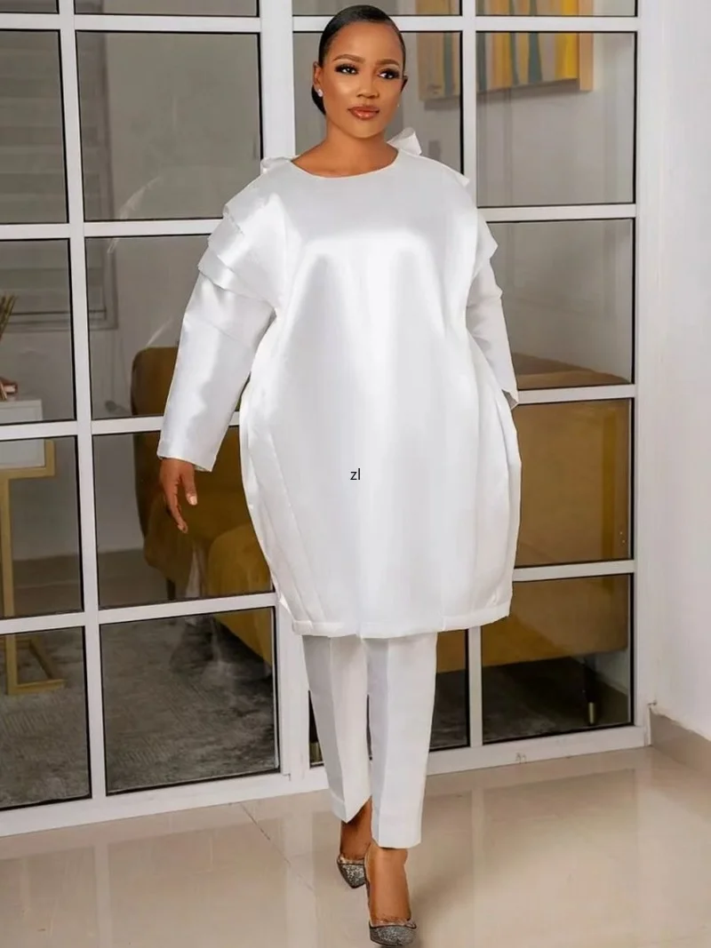 Eid Mubarak Kaftan Dubai Abaya Turkey Muslim Fashion Hijab Sets Islam Clothing Abayas Women Musulman Ensembles De Mode African