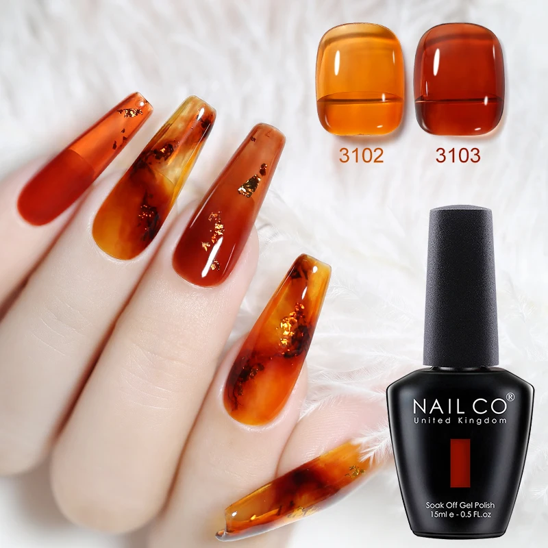 NailCO 44 Colors 15ml Gel Nail Polish Nail Art Translucent Vernis Semi Permanent Soak off UV LED Gel Manicure for Nails Supplies 4