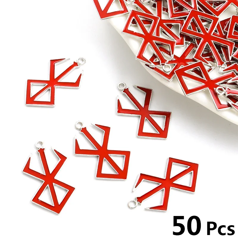 

50pcs Anime Berserk Jewelry Findings for Jewelry Making Handmade DIY for Necklace Keychain Charms