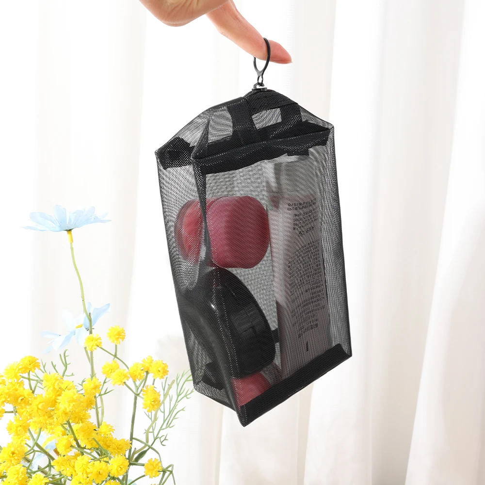 Portable Mesh Toiletry Cosmetic Bag Makeup Organizer