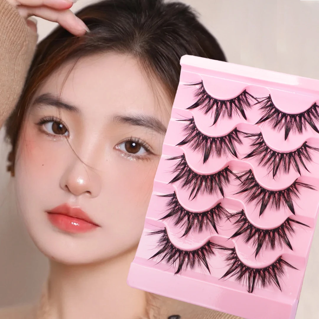 

New Style Manga Lashes Natural Korean Fashion False Lashes Cosplay Anime Eyelashes Wet Lashes Extension Makeup
