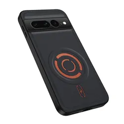Luxury Magnetic Silicone Shockproof Protective Phone Case Back Cover Coque - Google Pixel 7 Pro (Kjb xk - Black)