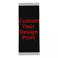 Customized Print Custom Your Design Scarf Women Men Winter Warm Scarves Customized Logo Printed Shawl Wrap 1