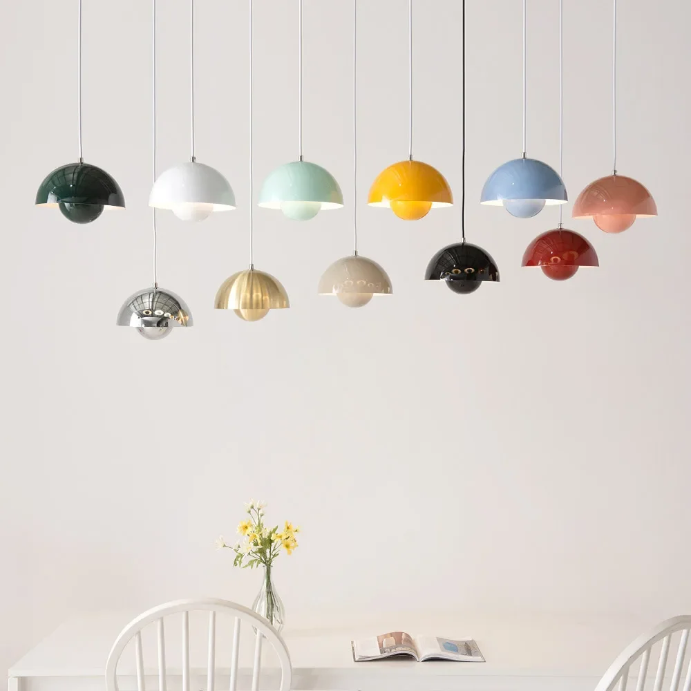 23cm Creative Chandelier Bedroom Study Restaurant Pendant Lights Decorative Lamp Multi-color Optional Modern Bud Indoor Lighting 6