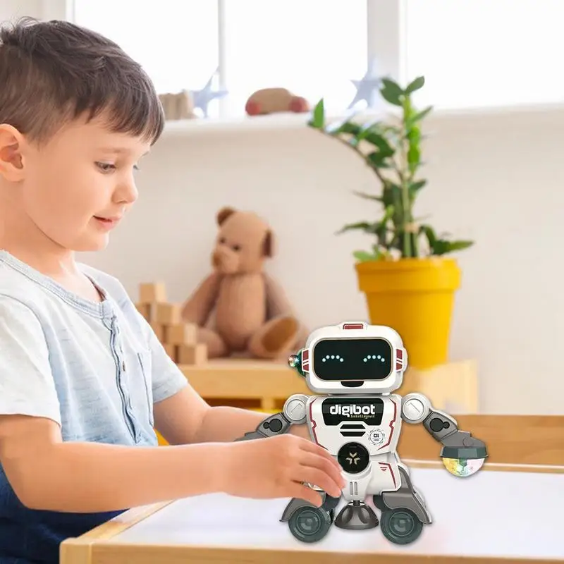 360 Spinning Music Dancing Robots With Colorful Lights For Kids, Toddlers Smart Interactive Electronic Toys_voghion.com