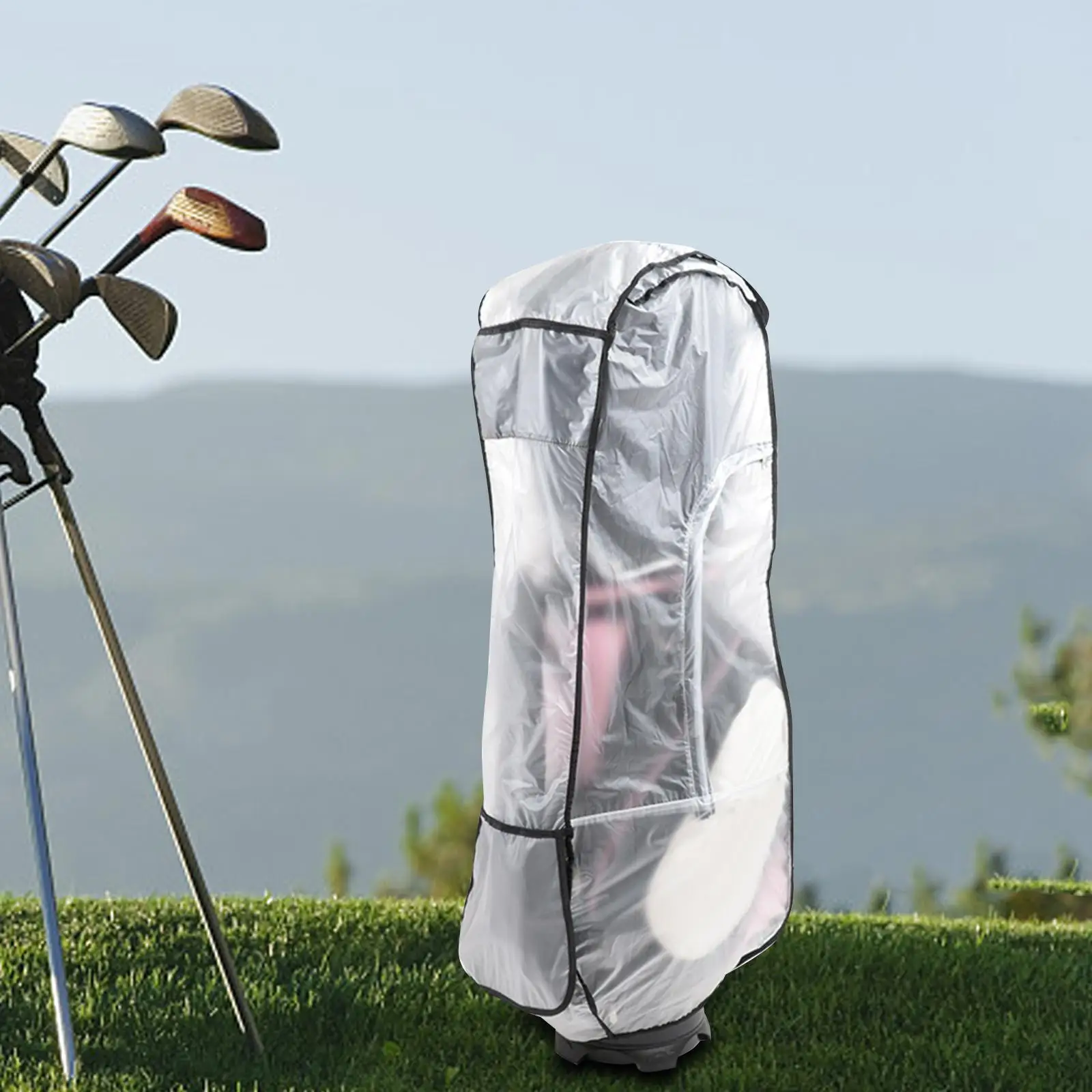 

Golf Bag Rain Cover Durable 1Pcs Portable Dustproof Waterproof Golf Bag Rain Protection Cover for Golf Push carts Gifts