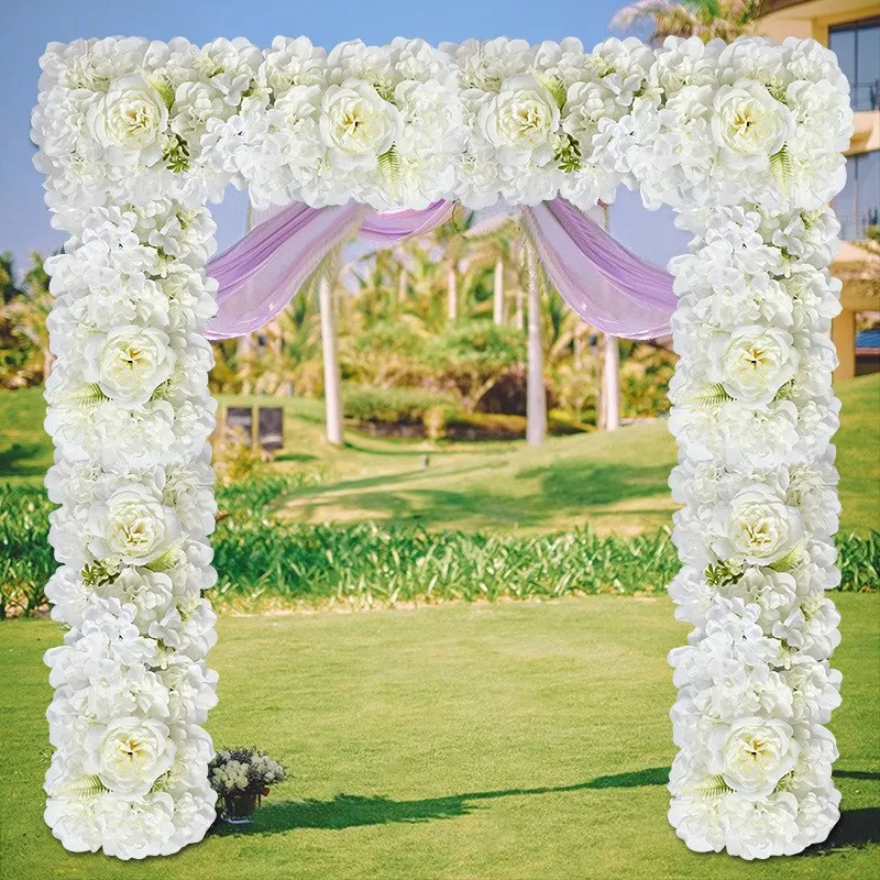 

Artificial Rose Flower Wall Wedding Table Decoration Ornament White Flw Arrangement Suitable Cloth Living Room Reception
