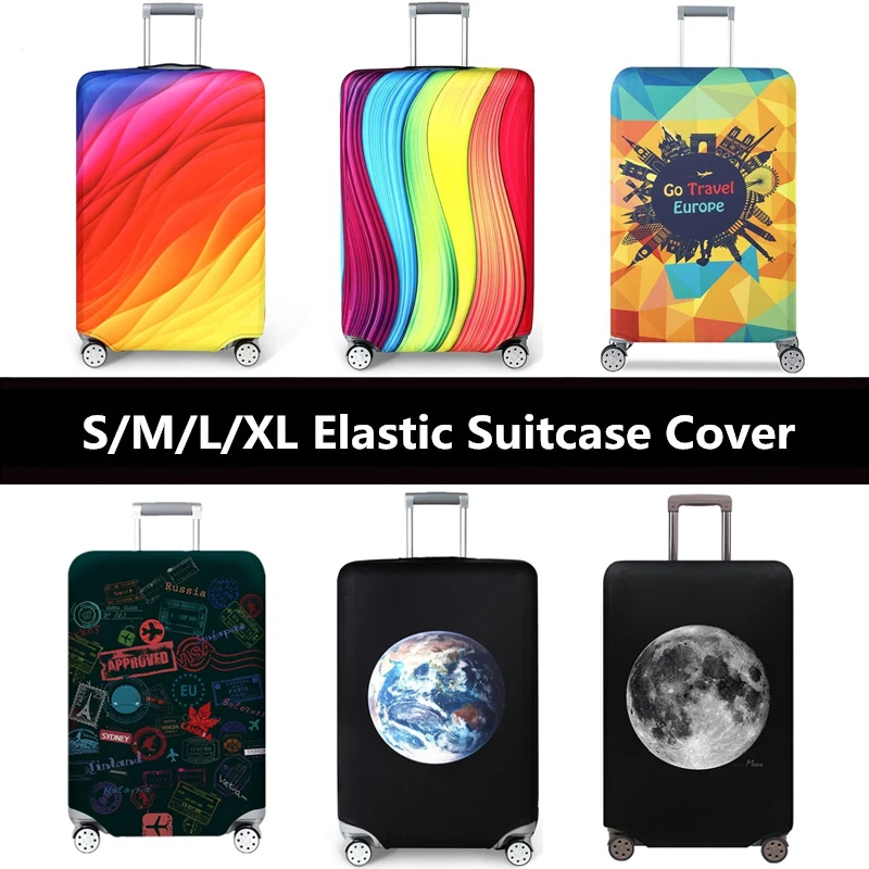 Luggage Suitcase Protection Cover Protector Elastic Dust Bag for 18~28 Inch  Traveler Accessories 3D Print Travel Protective Case - AliExpress