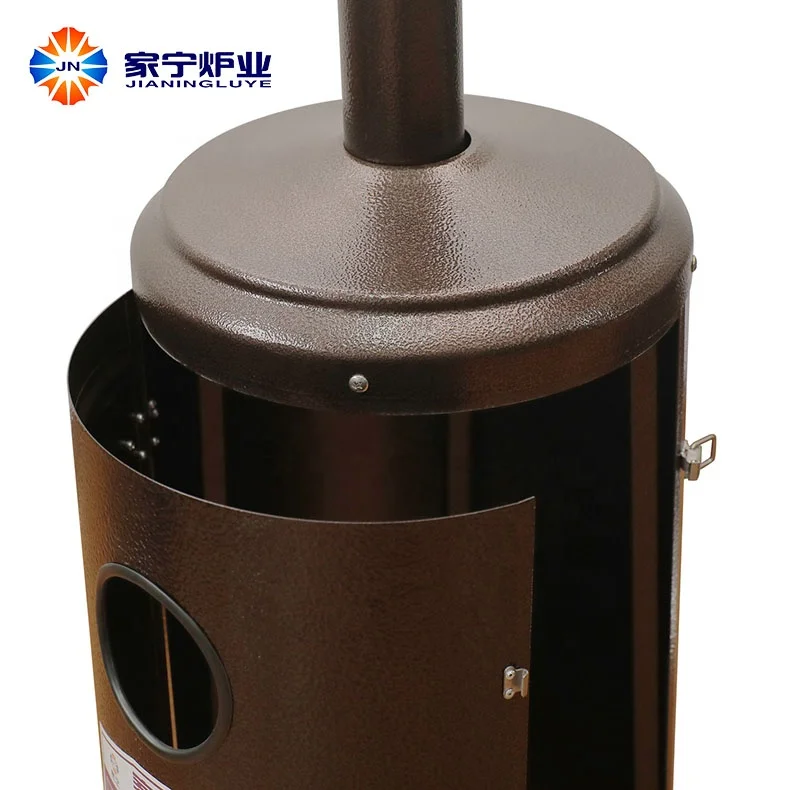 Most Popular Regular Umbrella Type Gas Heater Brown Powder Coated Iron Propane Mushroom Patio Heater