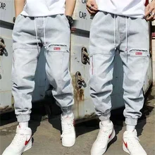 2022 Fashion New Streetwear Hip Hop Cargo Pants Men's Jeans Elastic Harun Joggers In Autumn and Spring Men ClothIng