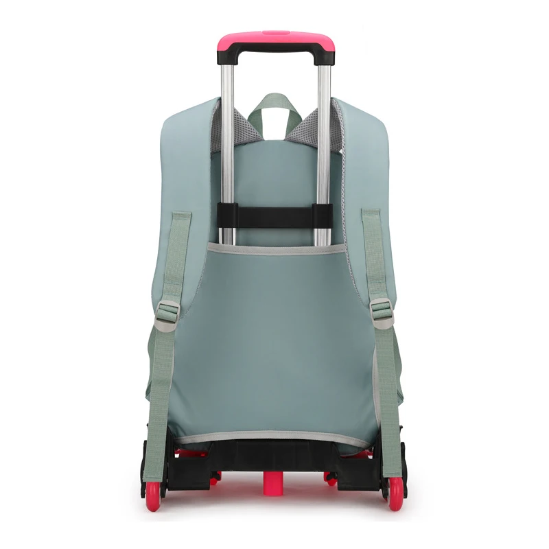 Children School Backpack with Wheels Kids Trolley School Bag for Teenagers Girls Rolling Backpack Students Schoolbag Travel Bags