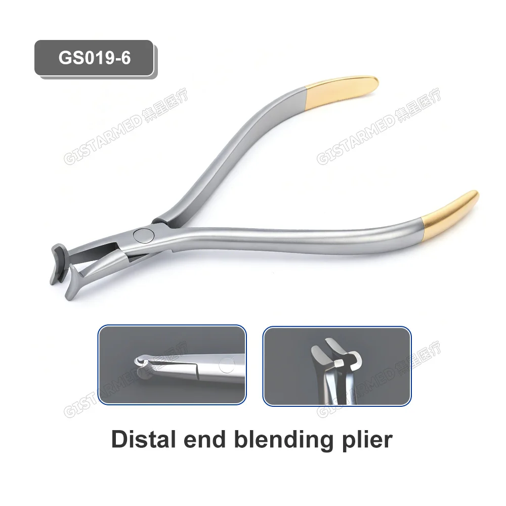 GistarMED Dental-Kieferorthopädie-Zange aus Edelstahl, Zahnarztinstrument, Distal-Endschneider-Zange mit TC-Blending-Zange – Detail 8