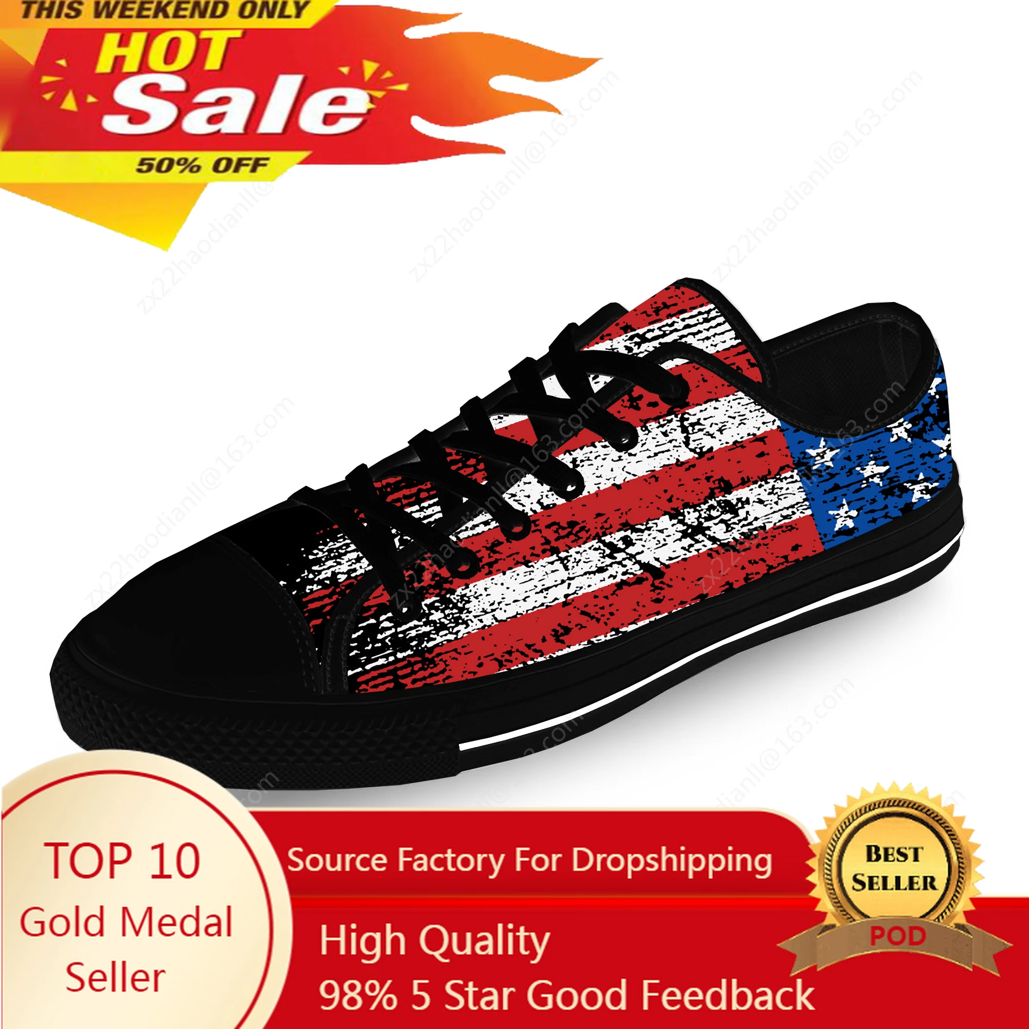 

Vintage American Flag USA Low Top Sneakers Mens Womens Teenager Casual Shoes Canvas Running Shoes Breathable Lightweight shoe