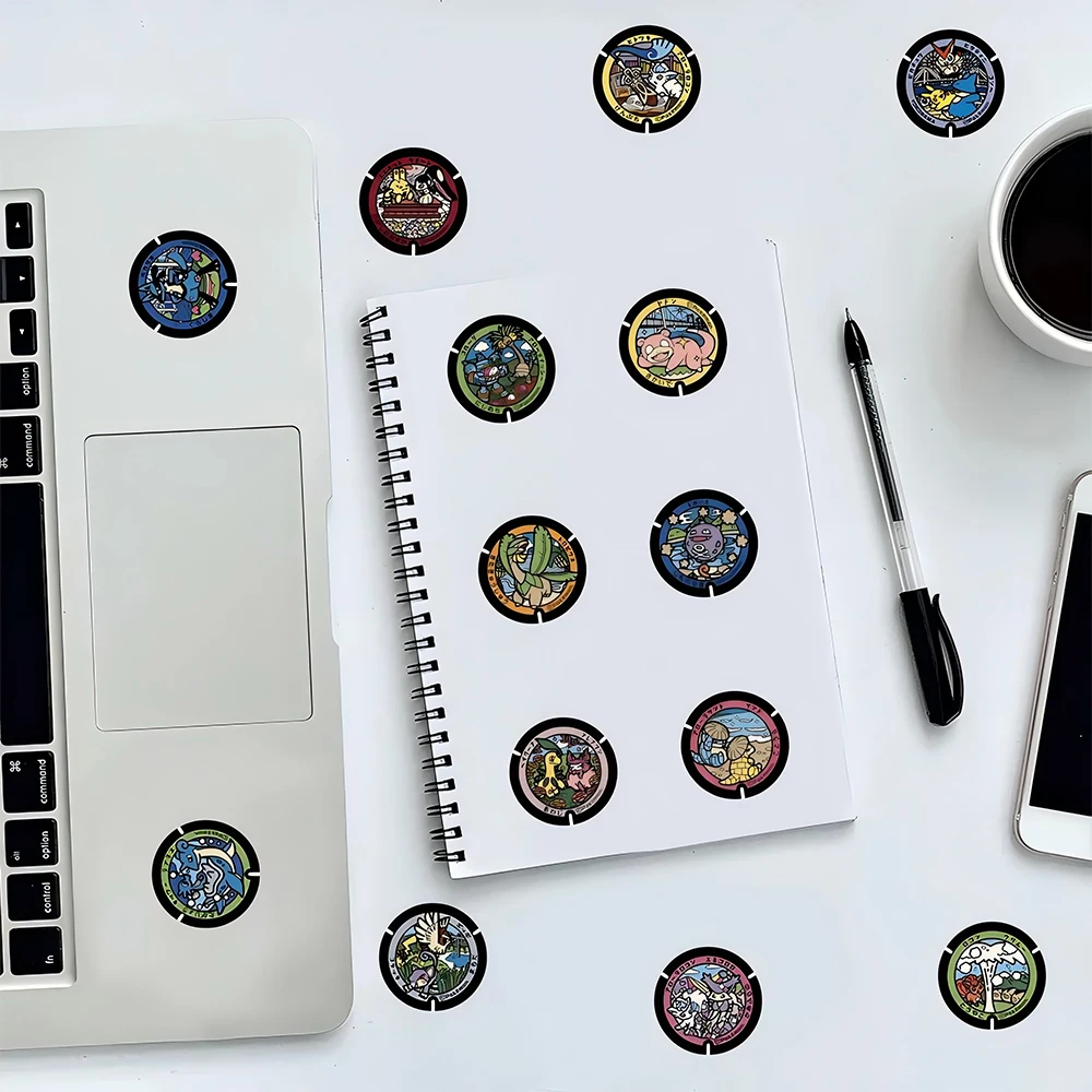 10/30/50/108pcs Kawaii Anime Pokemon Stickers Cute Pikachu Eevee Cartoon Decals Laptop Phone Scrapbook Classic Kids Sticker Toy 6