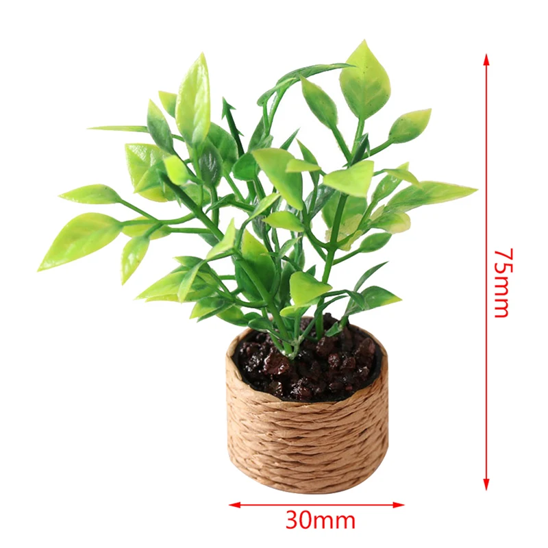 VIONNPPT Mini Arbre Fruitier Orange En Résine – Ornement Maison De Poupée 1:12, Porte-Bonheur, Décoration Miniature