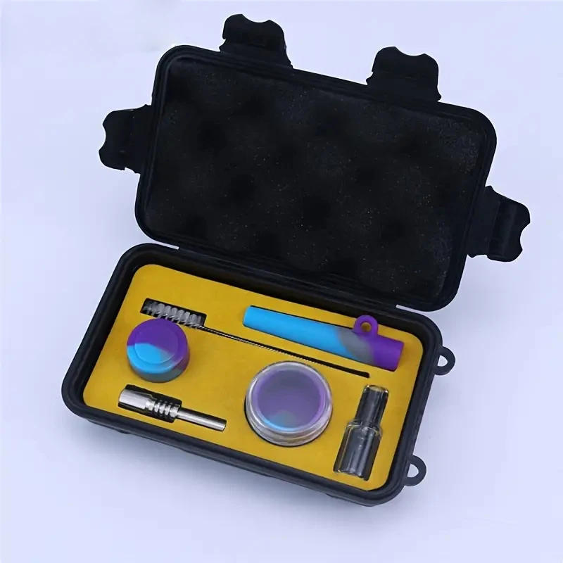 Smoking Pipe Kit Portable Pipe Set Convection Flame Powered Silicone Smoking Pipe Kit Smoking Accessories