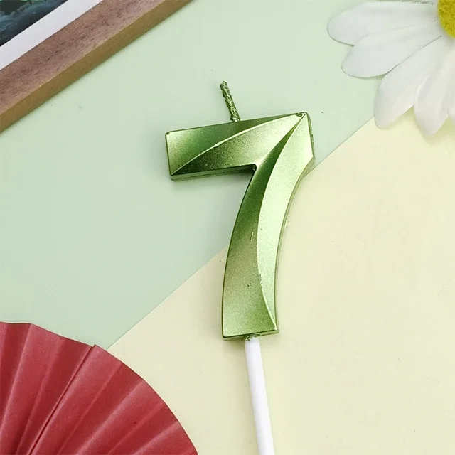 Colorful Number Candle for Celebrations and Parties