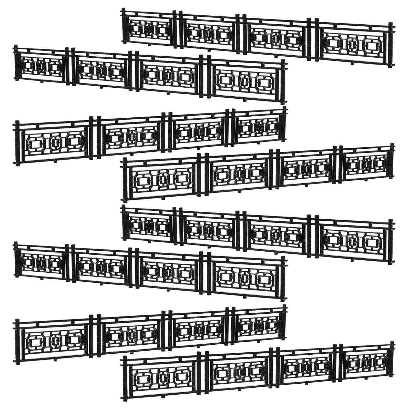 

Hand-assembled Sandbox Architectural Model Railings Vintage Decor Miniature Fence