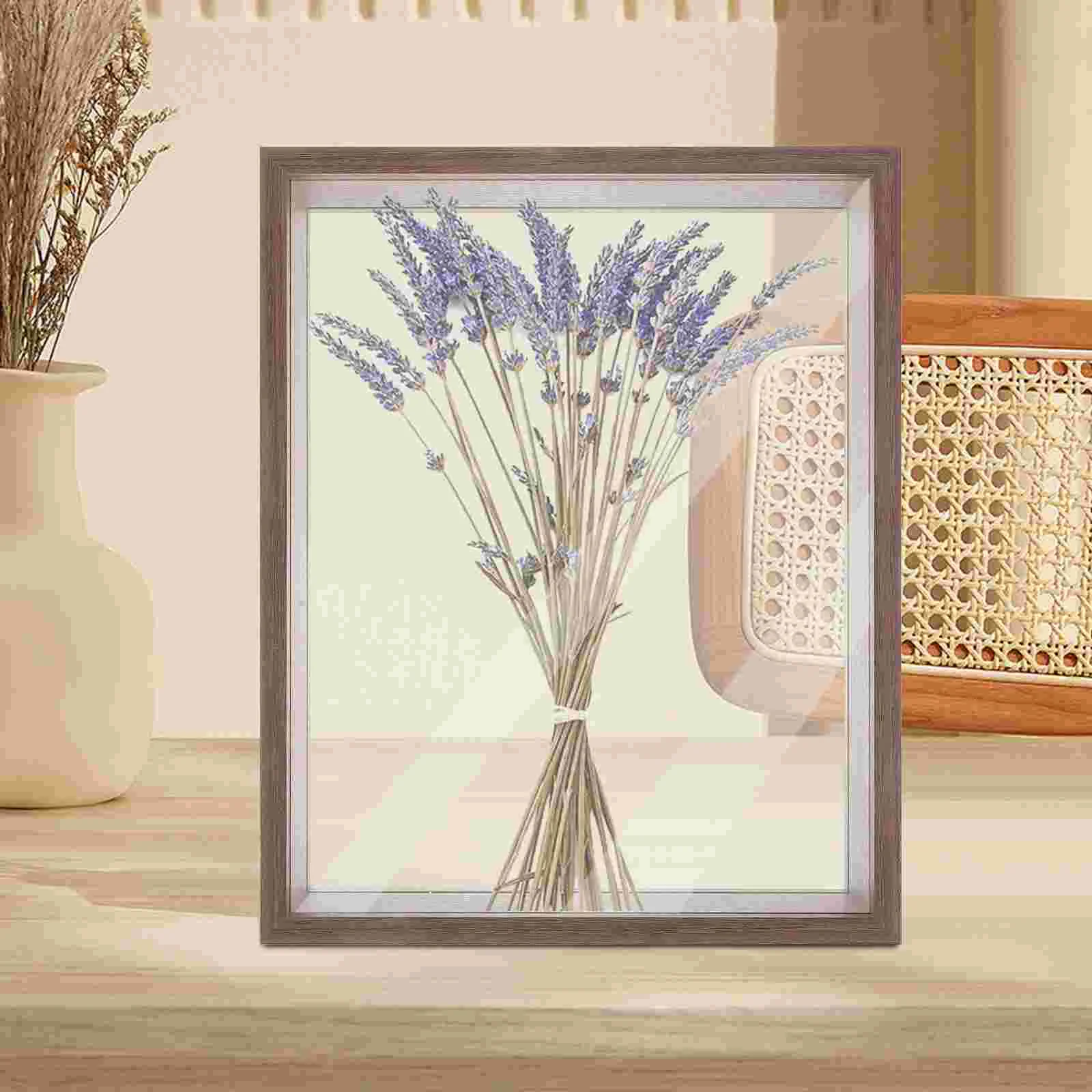 

Wooden Dried Flower Photo Frame Dried Flower Display Stand Decorative Photo Frame