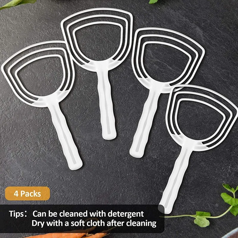 Meat Scraper Bone Dust Scraper Bone White Poly Dust Remover Square