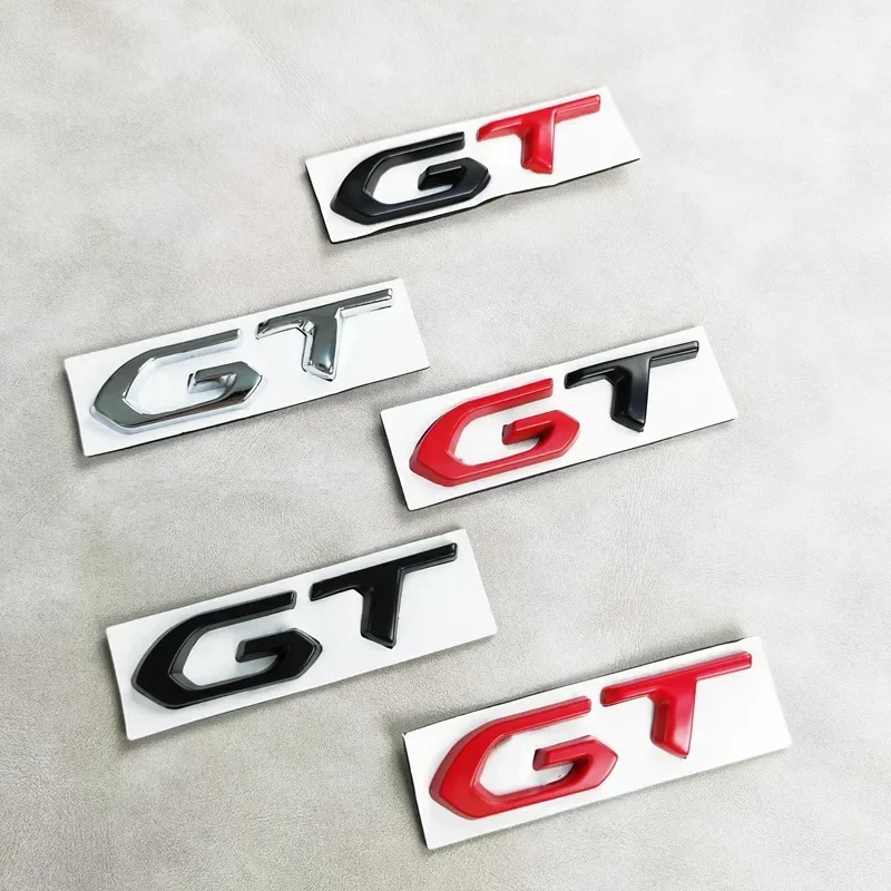 3D Metal Gt Letters Car Trunk Emblem Badge Decal Per Peugeot 208 308 3008 207 508 5008 408 - Gt Line Sticker Accessori