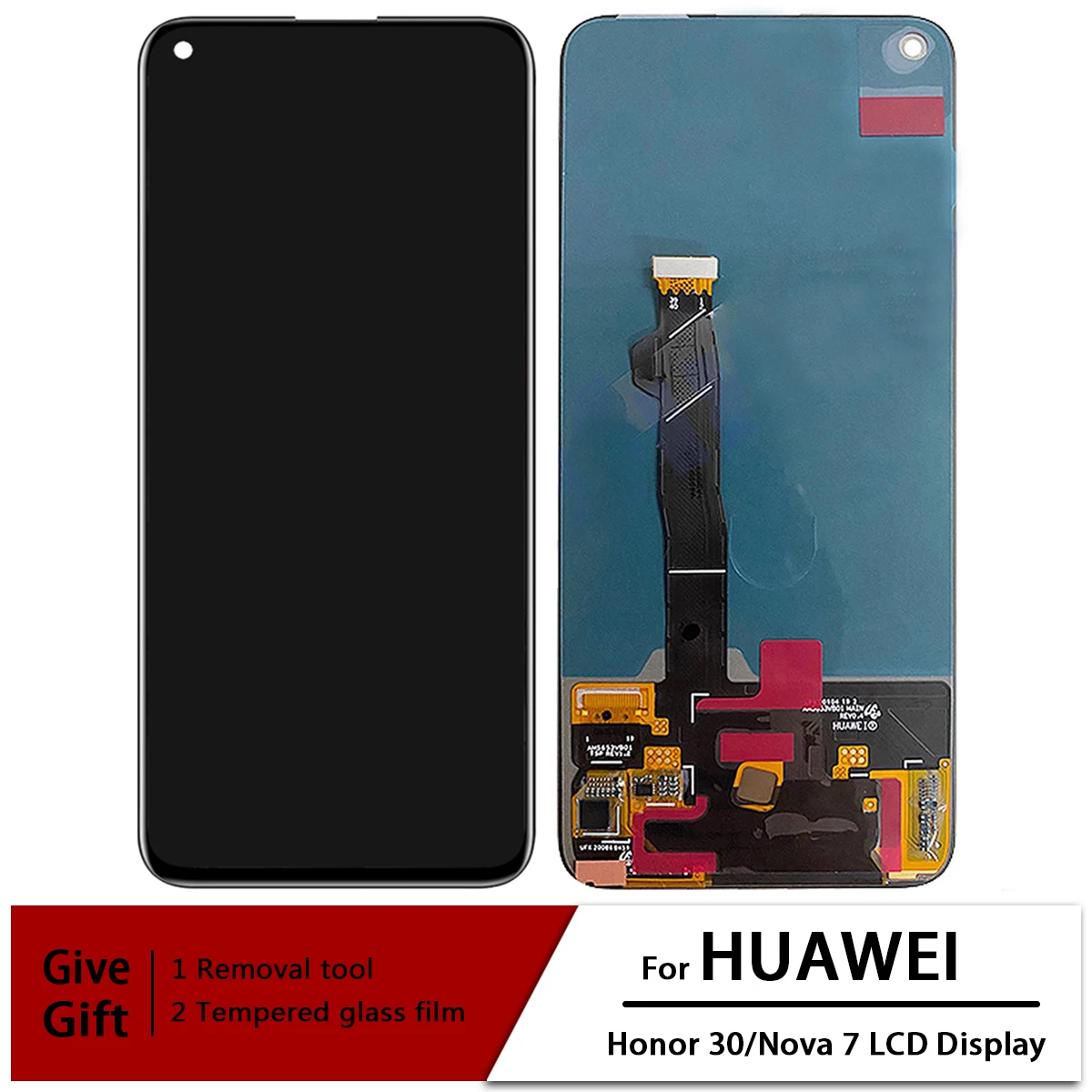 

Super AMOLED для Huawei Nova 7 5G JEF-NX9 JEF-AN20/Honor 30 BMH-AN10 Полный ЖК-экран сенсорный дигитайзер в сборе с рамкой