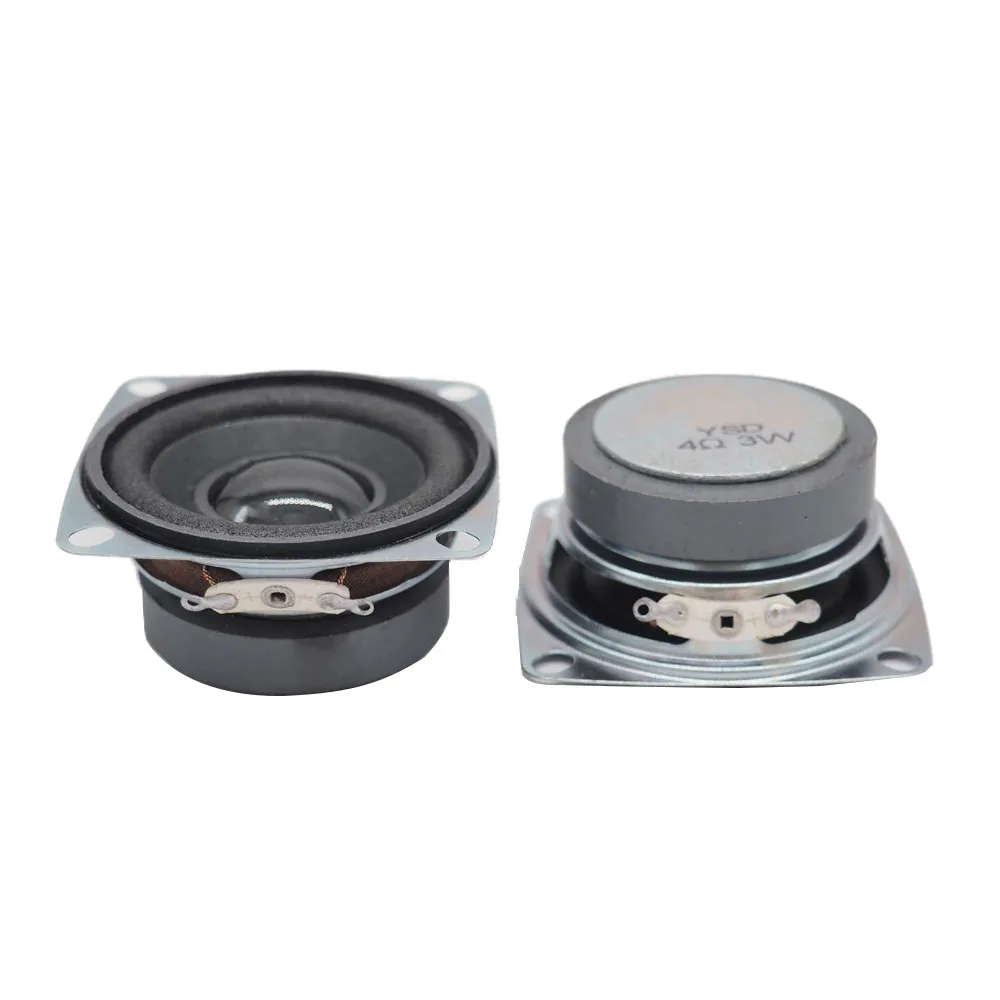 2Pcs/lots 2Inch 4 Ohm 3W Full Range Speakers Portable 52MM Audio Loudspeaker Subwoofer DIY Hifi Stereo Sqaure Bluetooth Speaker bluetooth speaker portable speaker mini bluetooth speaker audio speaker hifi speaker