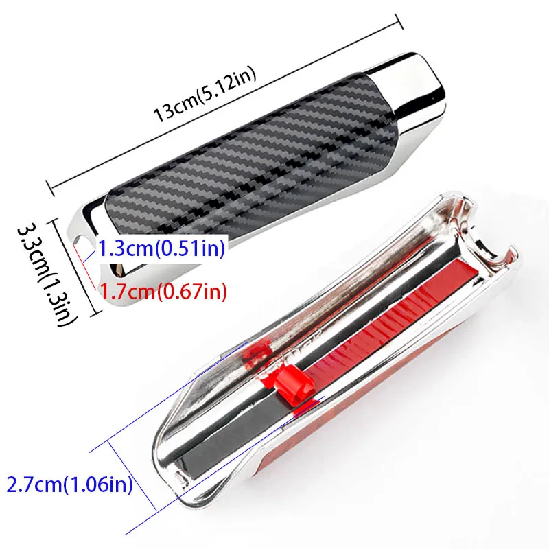 Car Handbrake Grips Hand Brake Cover Protection Cover Carbon Fiber Parking Brake Decoration Shell Interior Accessories