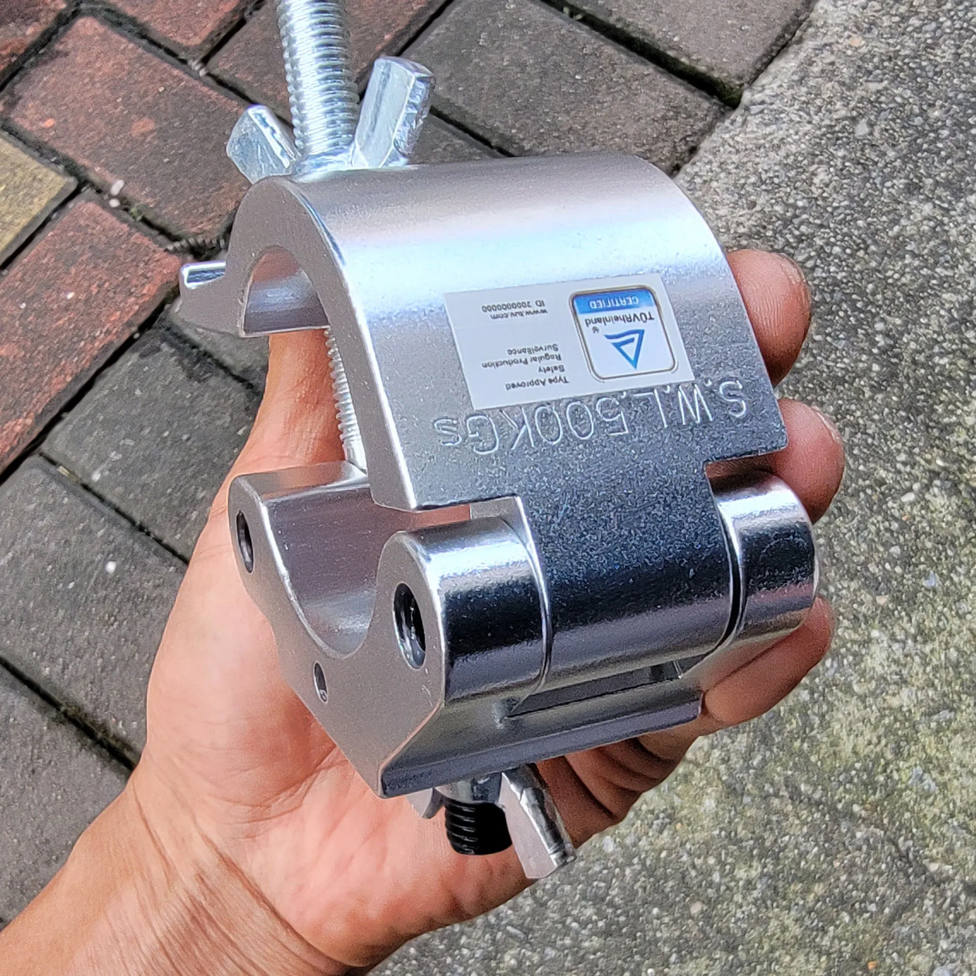 Morsetti Per Luci Da Palco - 2Pack, Per Tralicci 40-52mm, Alluminio - Foto 4