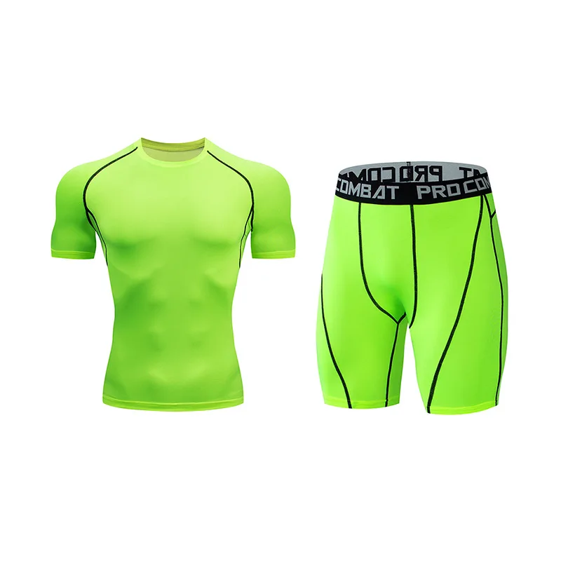 Men Sportswear Gym Fitness Suits Training Jogging Sport Tights Clothing Running Tracksuit Men