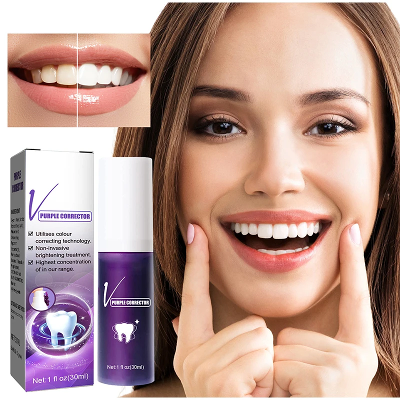 Eelhoe Teeth Removing Deep Smoke Stains Gingiva Protection Purple Orthopedic Toothpaste Effectively Cleans Oral Cavity Brightens teeth health product