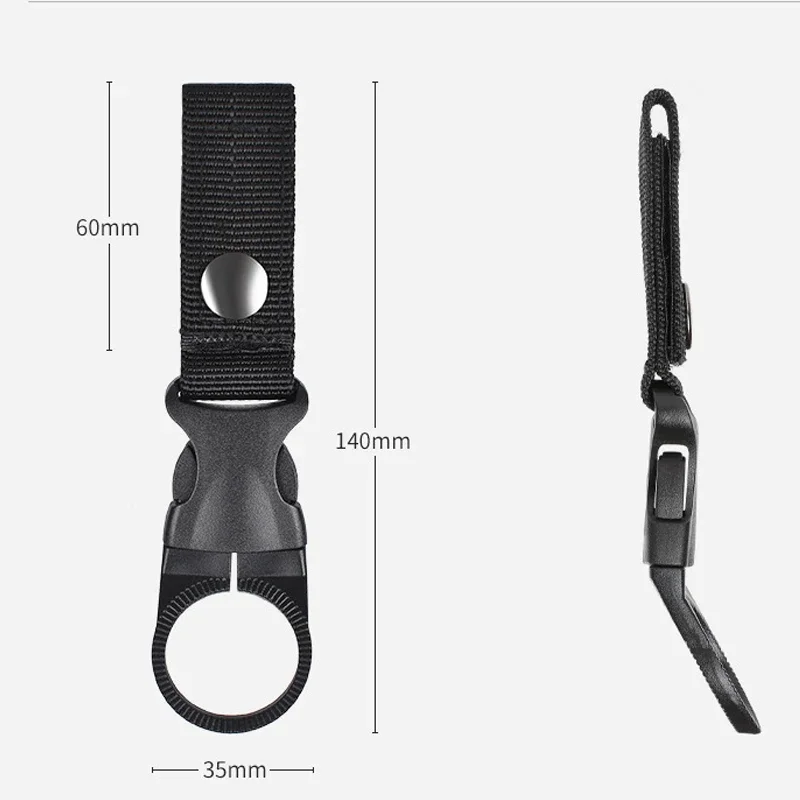 Water Bottle Holder Carabiner Belt Clip Carabiner Clips Tactical Buckle Webbing Buckle Hook Water Bottle Holder Clip Outdoor Military Nylon EDC Climb Carabiner Belt Backpack Hanger Camp