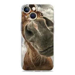 Elegant Horse Design Clear Phone Case Cover - iPhone 12 Pro (B7)