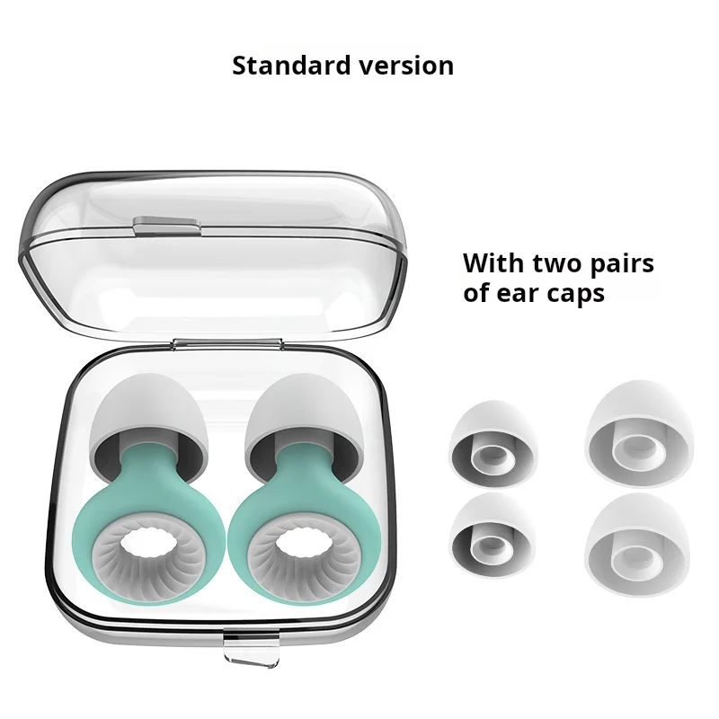Premium Noise-Cancelling Earbuds with Reusable Silicone Tips - Water Resistant & Comfortable (2 Pairs)