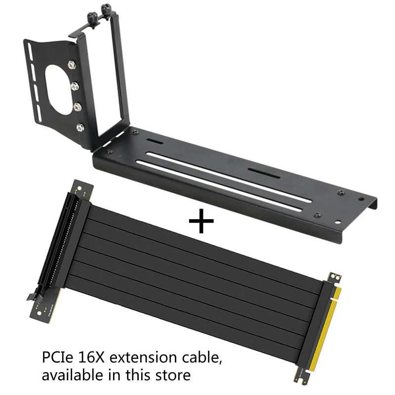 

F3KE Кронштейн для вертикальной установки Держатель графического адаптера PCI-E Riser Поддержка