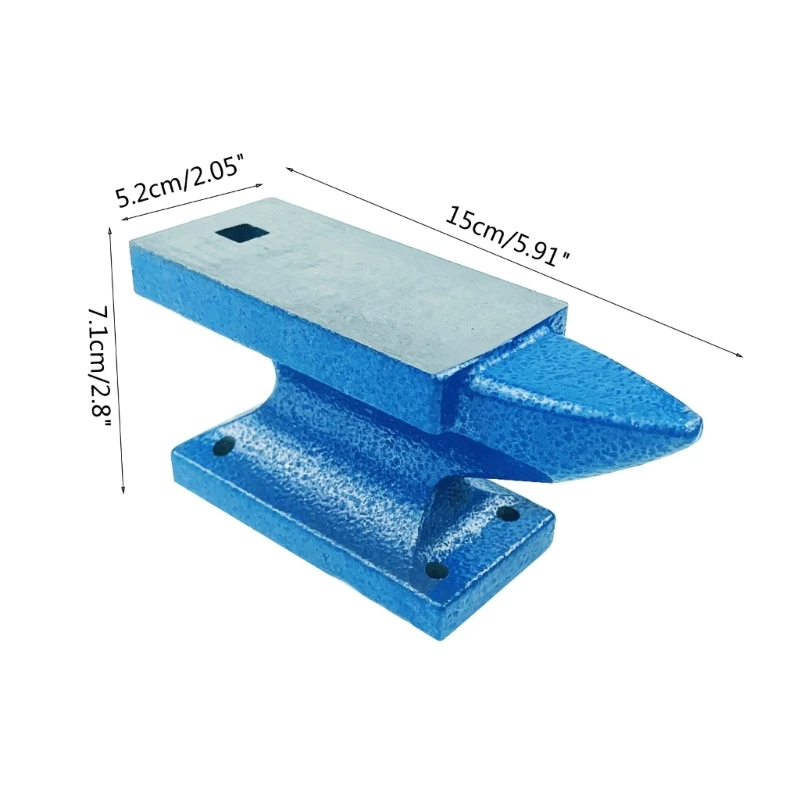 W0YA Mini Iron Angle Anvil for BENCH Block Round Horn Anvil Jewelers Gold Strike Tool for Jewelry Making Forge Tools Equipmen