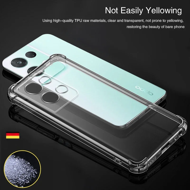 Transparent Silicone Airbag Back Cover Phone Case