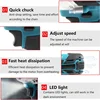 2 IN 1 Brushless Cordless Electric Impact Wrench 1/2 inch   Screwdriver Socket Power Tools  Compatible for Makita 18V Battery 6