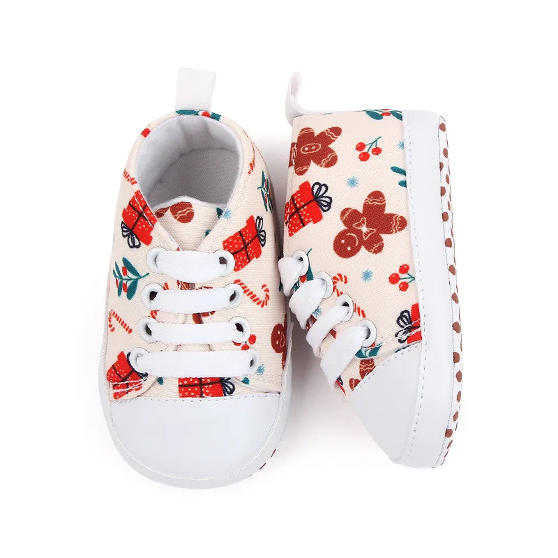 Baby Shoes Newborn Baby Birth Print Flower Pattern Casual Shoes Infant Todder Boy Anti-Slip Walking Babies