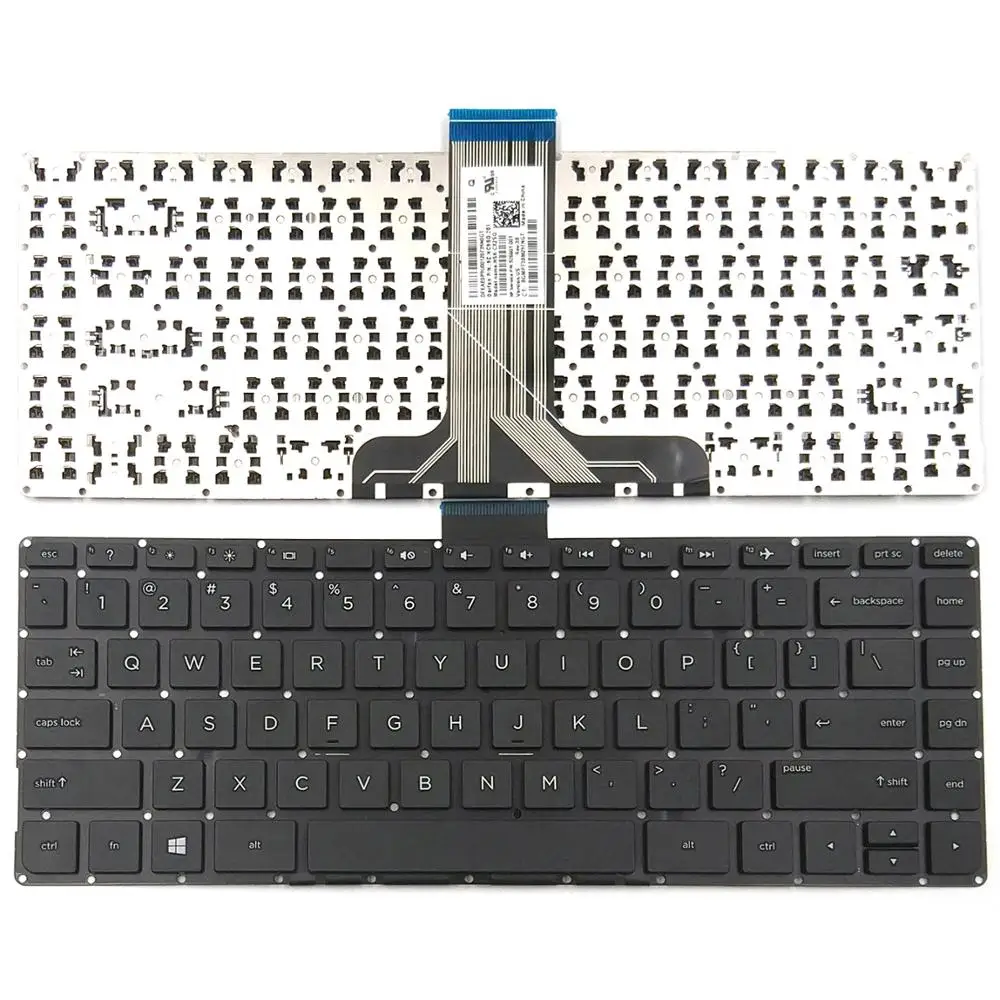 

Новая клавиатура для ноутбука HP Stream 14-AX 14-AX100 14-AX010NR 14-AX010WM 14-AX020CA 14-AX030CA 14-AX040WM 14-AX067NR, Черная