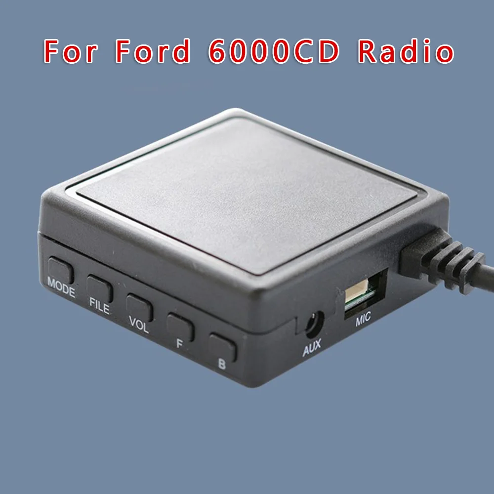 

12Pin Car AUX USB Audio Adapter Cable Microphone For Ford 6000CD Radio With Microphone 5.0 Car Audio Parts