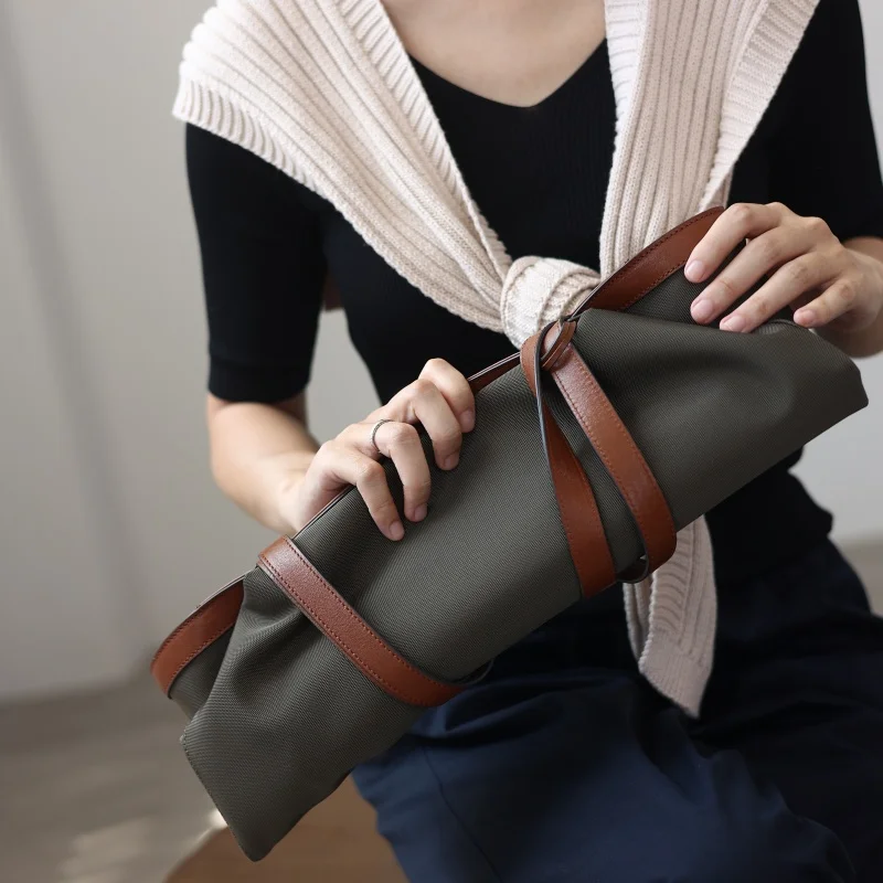 Large Capacity Nylon Zipper Tote For Women Sturdy And Durable Shoulder Bags Suitable For Working And Daily Using Handbag 4