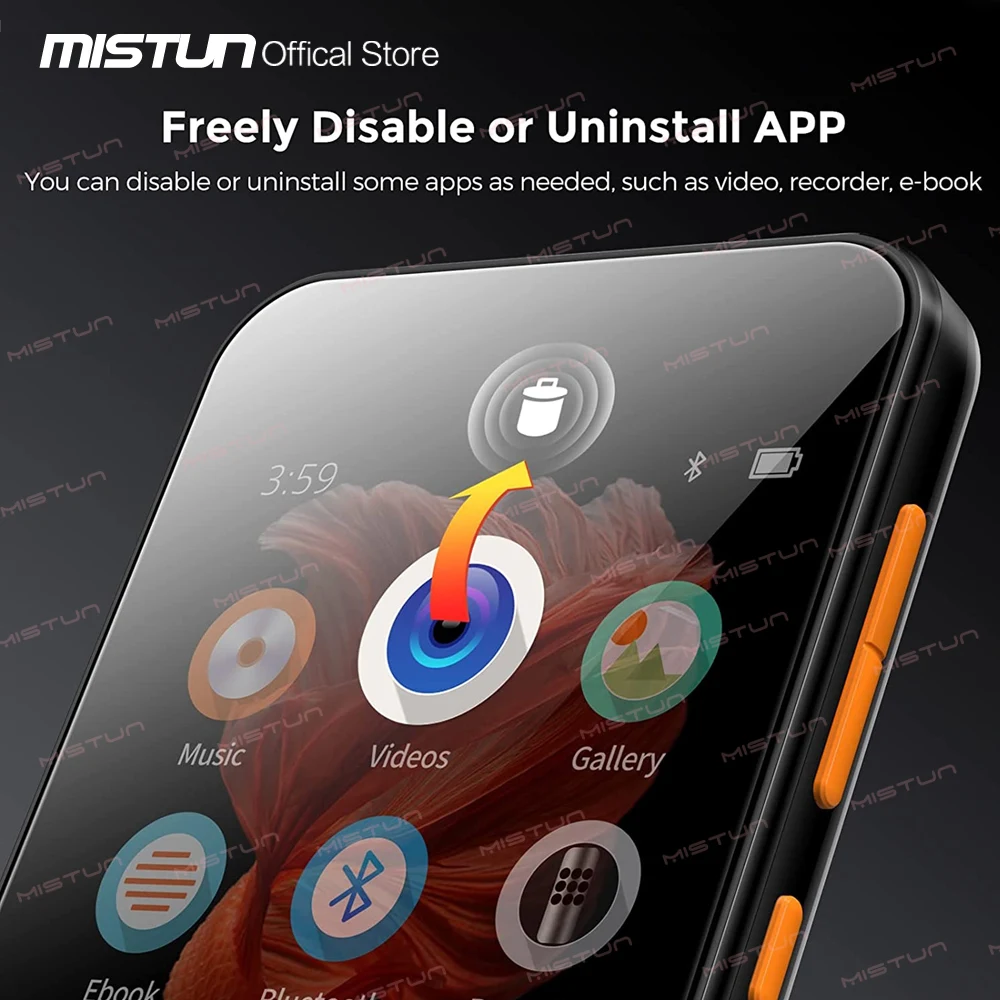 WiFi Android MP4 MP3 player Bluetooth 4.0 Full Touch ISP Screen HiFi Sound Mp3 Music Player FM/Recorder/Browser Support Max 512G