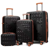 Nouveau Ensemble de bagages 4 pièces grande valise Spinner, bagage de voyage à main pour les étudiants 5