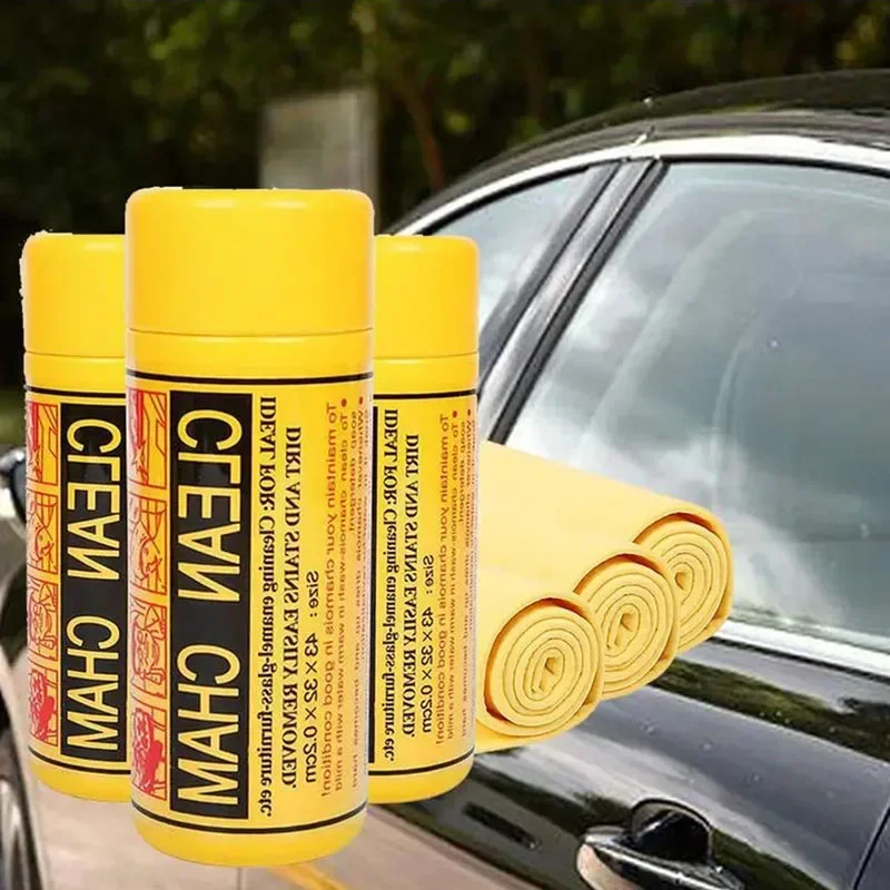 Pva Wash Car Towel Quick-Dry Towel Ultra Absorbent Scratch-Free Reusable For Auto Maintenance Soft Deerskin Cloth car washing towel suede car towel microfiber car towel car drying towel deer skin towel