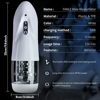 Automatic Rotation Male Masturbator Hands Free Vagina Real Pussy Blowjob Pocket Adult Masturbation Cup Sex Toys for Men 18 4